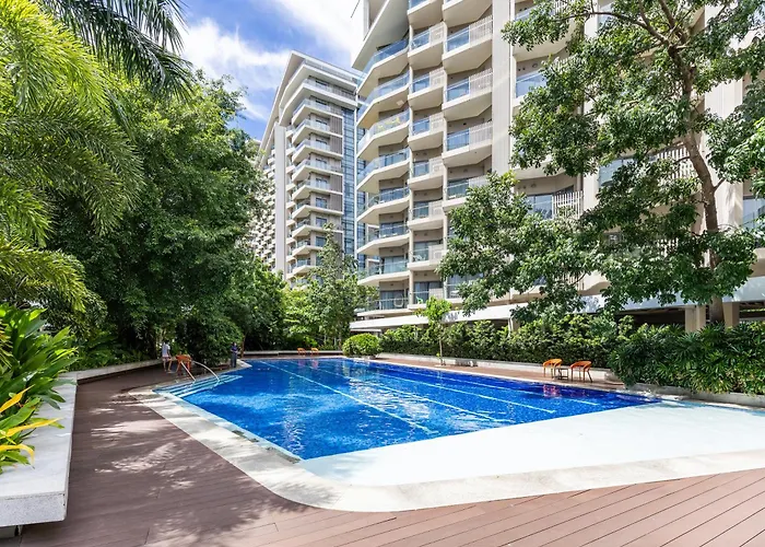 Group Family And Friends At Tambuli Residences Spacious 1-bedroom, Sleeps Up To 6 By Dominik With Pool Access & Balcony In Mactan Appartement Île de Mactan